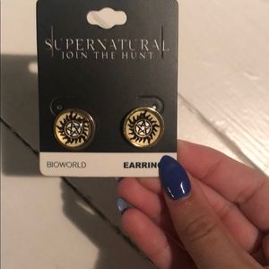 Supernatural themed earrings never worn!